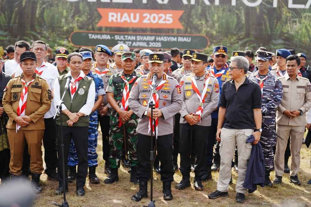 Komitmen Kapolri Pimpin pembukaan Jambore Karhutla Riau 2025: pemuda ujung tombak penjaga kelestarian lingkungan