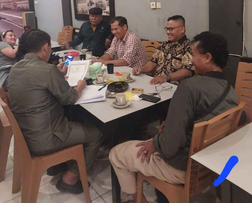 Rapat perdana pemantangkan  pengurus Asosiasi Wartawan Internasional, DPC siak. Berjalan lancar