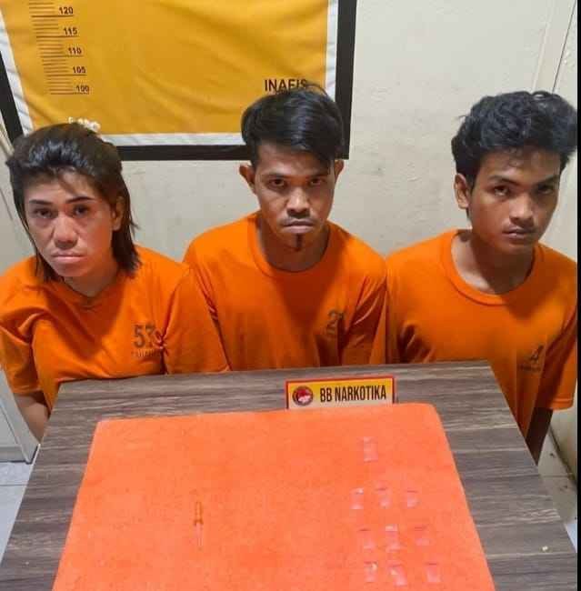 Polisi Ringkus IRT Pengedar Sabu di Sungai Beringin