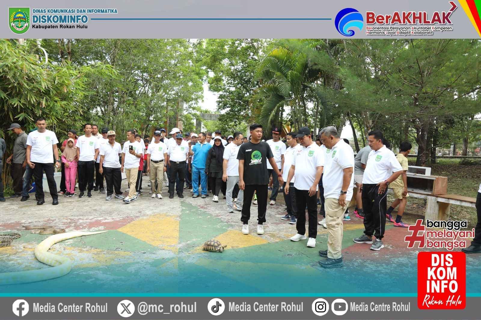 Pemkab Rohul Peringati Hari Lahir Pancasila Dengan Kegiatan Jalan Santai Dan Launching Car Free Day.