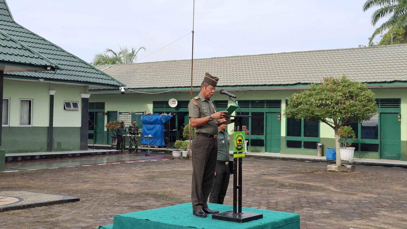 Kodim 0314/Inhil Gelar Upacara Bendera Bulanan