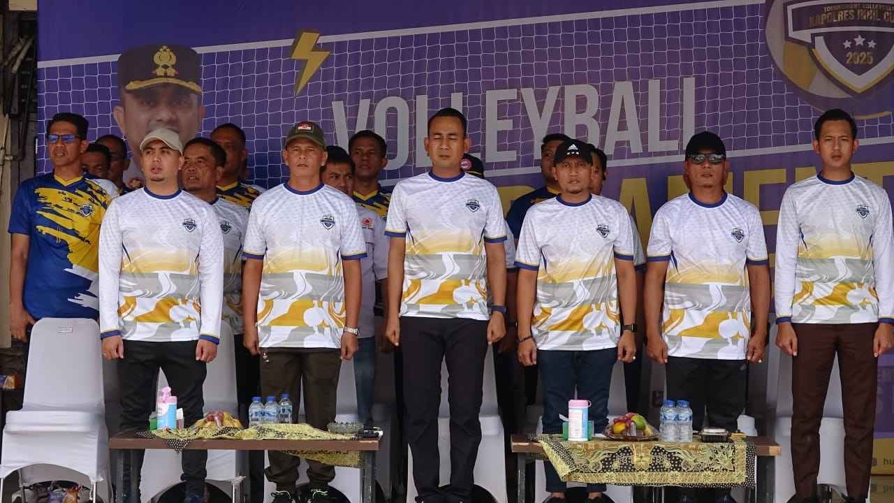 Bupati Inhil Buka Secara Resmi Kapolres Volley Ball Cup Iv Tahun 2025