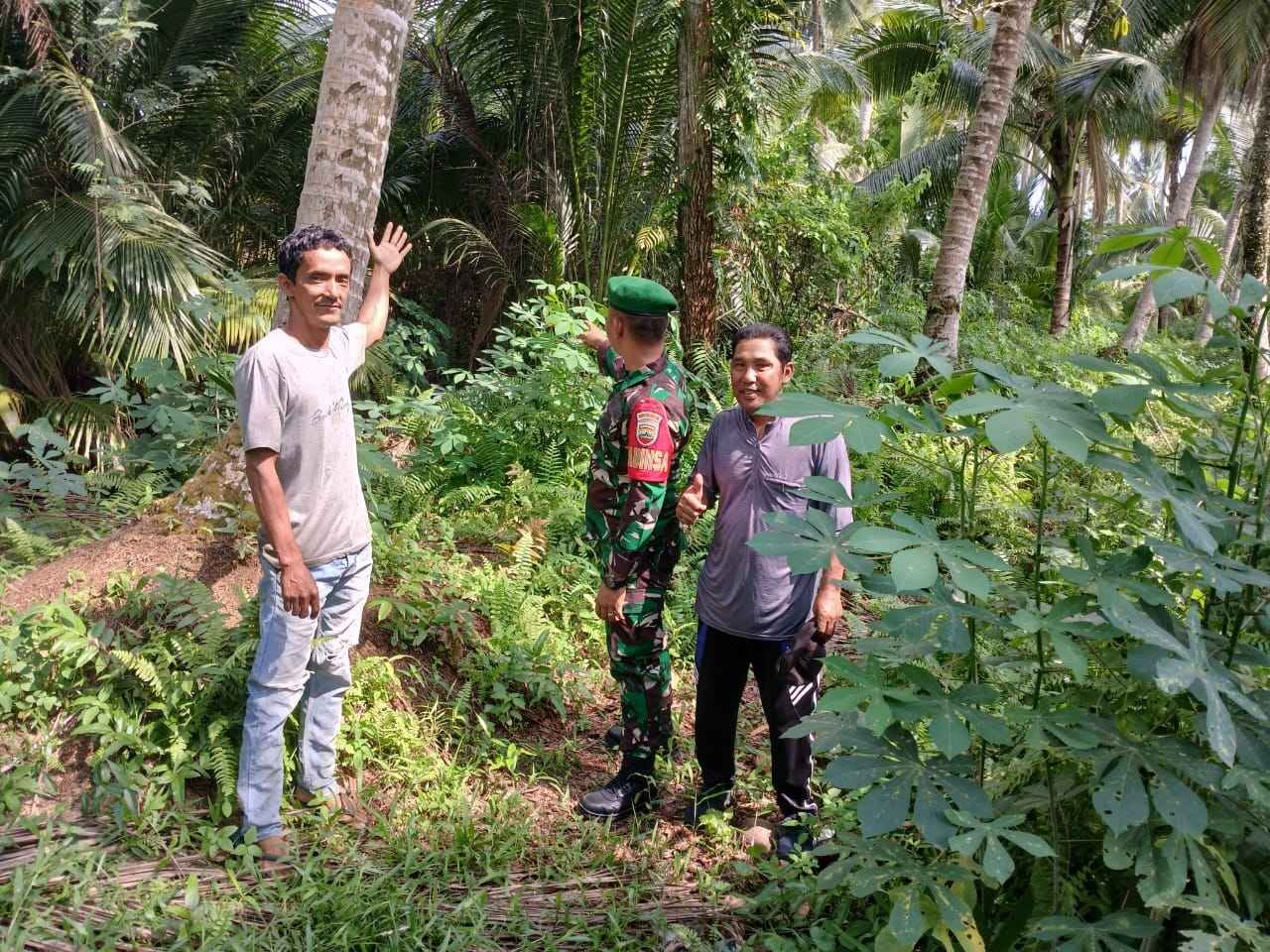 Babinsa Koramil 06/Kateman Intensifkan Patroli Karhutla di Musim Kemarau