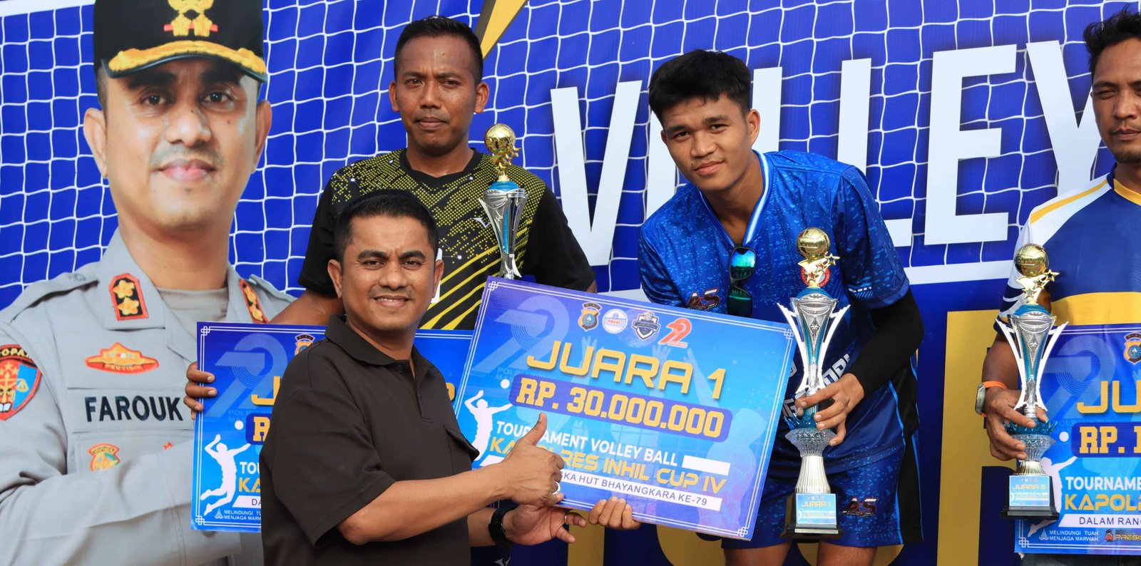 CV BRR Juarai Turnamen Voli Kapolres Inhil Cup IV 2025.