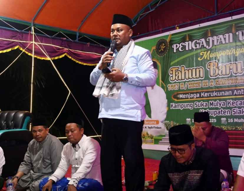 Bupati  dan Wabup siak mengucapkan terimakasih kepada masyarakat siak.