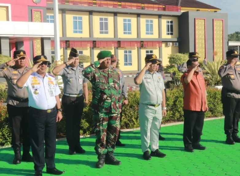 Lapas Pasir Pangarayan Hadiri Apel dan Rapat Eksternal Operasi Patuh Lancang Kuning 2025 Polres Rokan Hulu