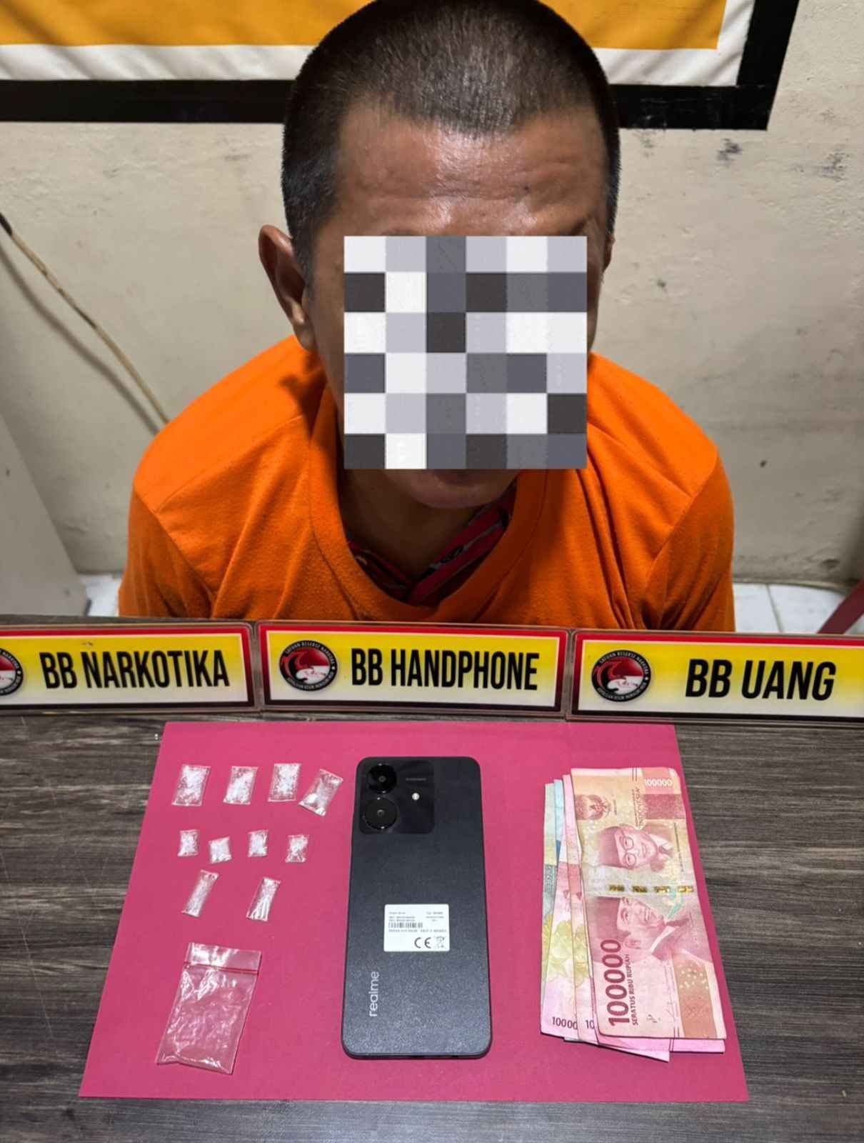 Pengedar Narkotika diTangkap di Tempuling ,Satnarkoba Polres Inhil Amankan Shabu Seberat 2,29 Gram