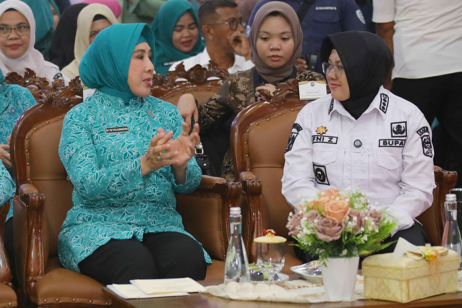 Kunjungan Kerja Ketua Umum TP PKK Pusat Dorong Percepatan Imunisasi Anak di Kabupaten Siak
