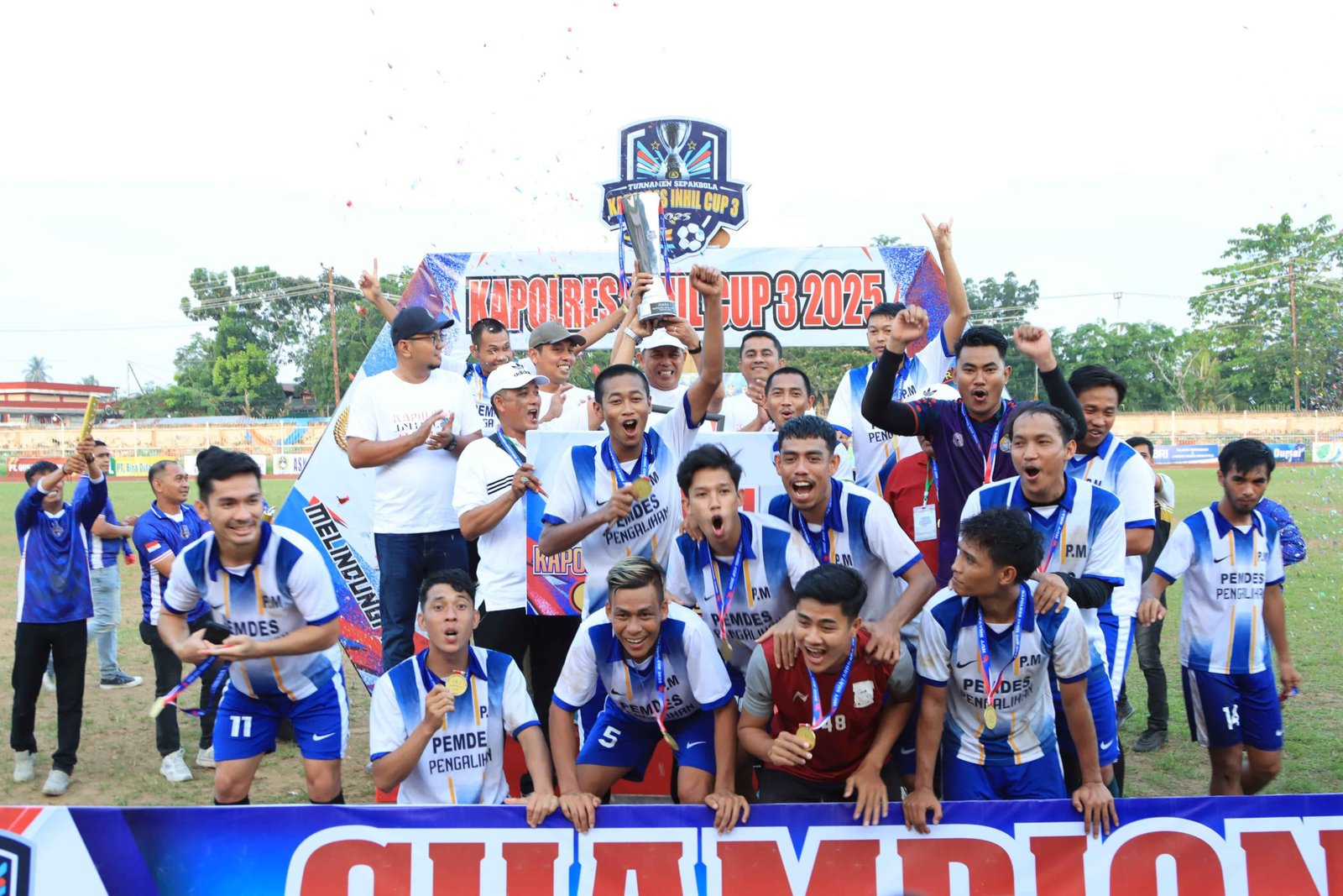 Tim Pengalehan A Juarai Turnamen Sepak Bola Kapolres Cup 3 Tahun 2025