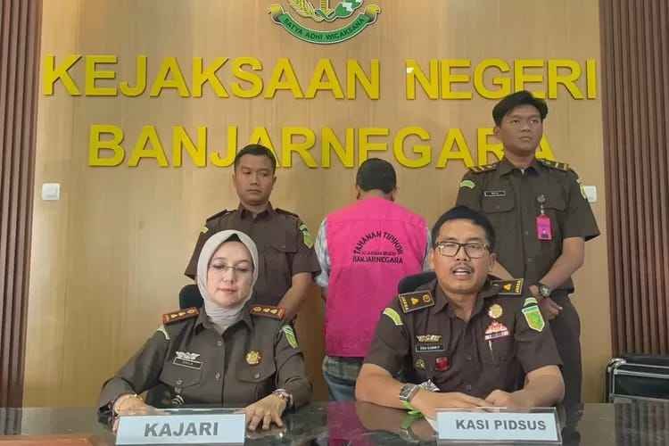 Korupsi Anggaran Desa Maja Tengah Kalibeng Rp.223 juta,  Kejari Banjarnegara Tahan Direktur PT Manggala Kusuma Jaya