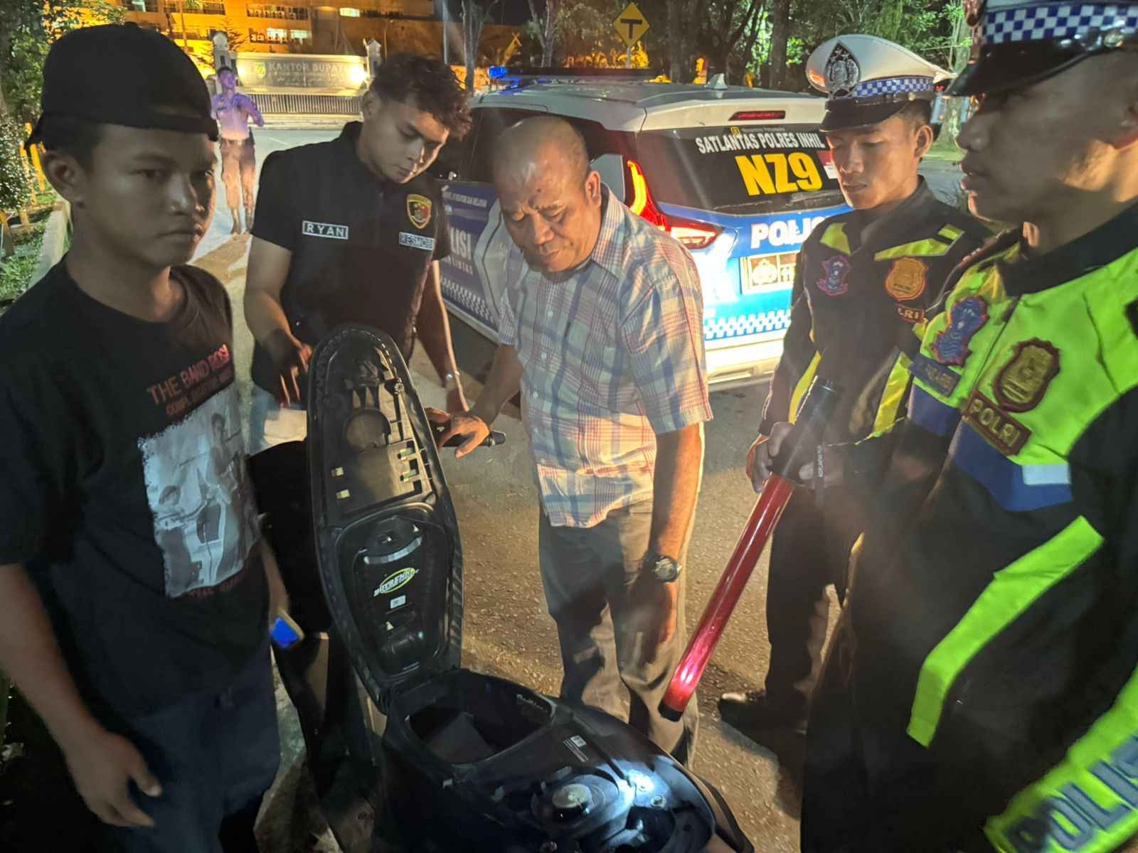 Tim Raga Polres Inhil Intensifkan Patroli Malam KRYD, Sasar Premanisme dan Kejahatan Jalanan di Titik Rawan