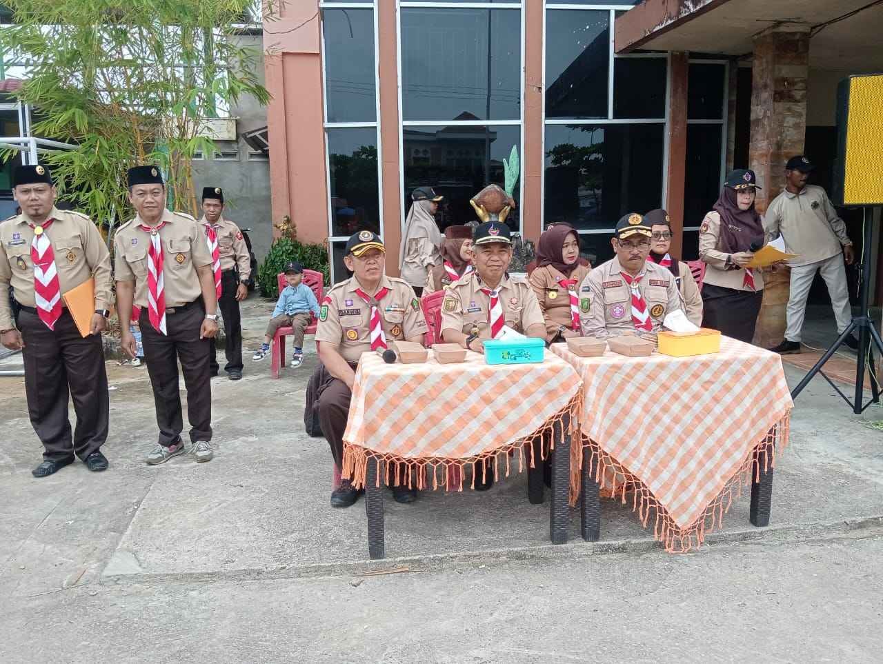 Kakwarcab Inhil Resmi Buka Perkemahan Satu Hari (PERSARI) Dalam Rangka Hari Pramuka Ke 64