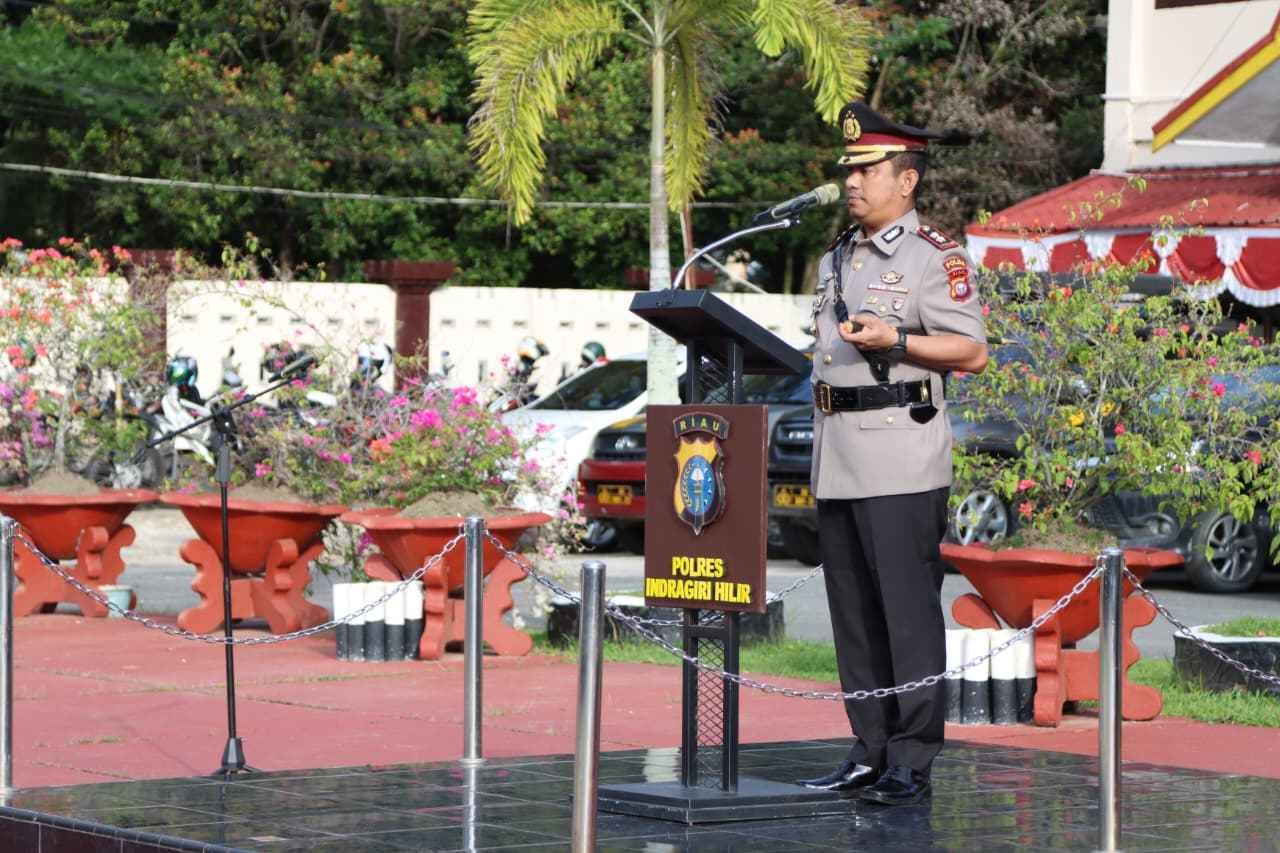 Polres Indragiri Hilir Gelar Upacara Peringatan Hari Juang Polri Tahun 2025