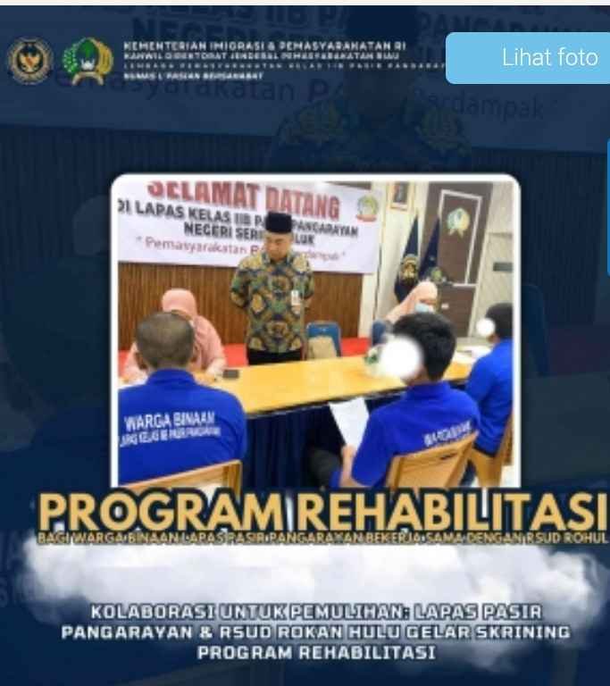 Kolaborasi untuk Pemulihan: Lapas Pasir Pangarayan & RSUD Rokan Hulu Gelar Skrining Program Rehabilitasi