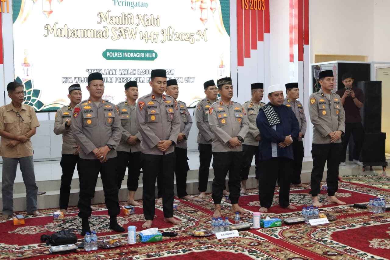 Polres Indragiri Hilir Gelar Peringatan Maulid Nabi Muhammad SAW 1447 H/2025 M