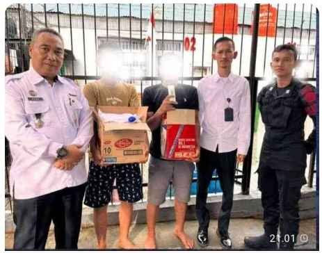 Lapas Pasir Pangarayan Bagikan Perlengkapan Kebersihan Diri Bagi Warga Binaan