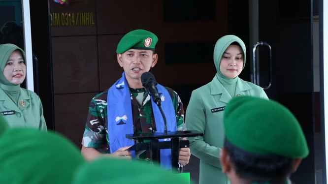 Sertijab Dandim 0314 Inhil, Dari Letkol Inf Fikky Nur Kuncoro Jati pada Letkol Arm Wahib Mustofa Fathurrahman