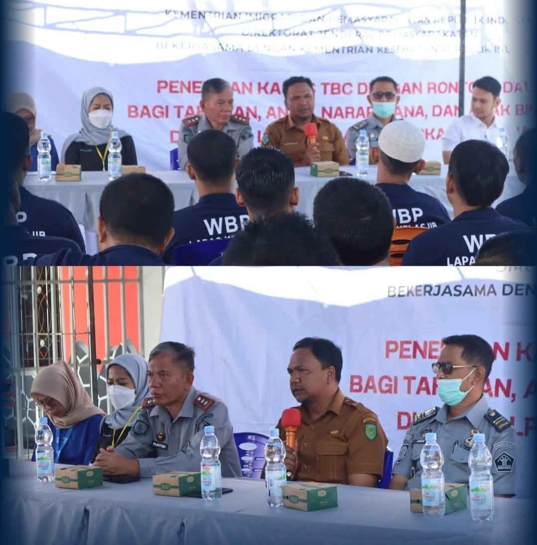 1064 Warga Binaan Lapas Tembilahan Jalani Skrining TBC, Cegah Penularan Penyakit