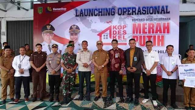 Bupati Inhil Resmikan Operasional Koperasi Merah Putih: Harus Jadi Motor Ekonomi Rakyat