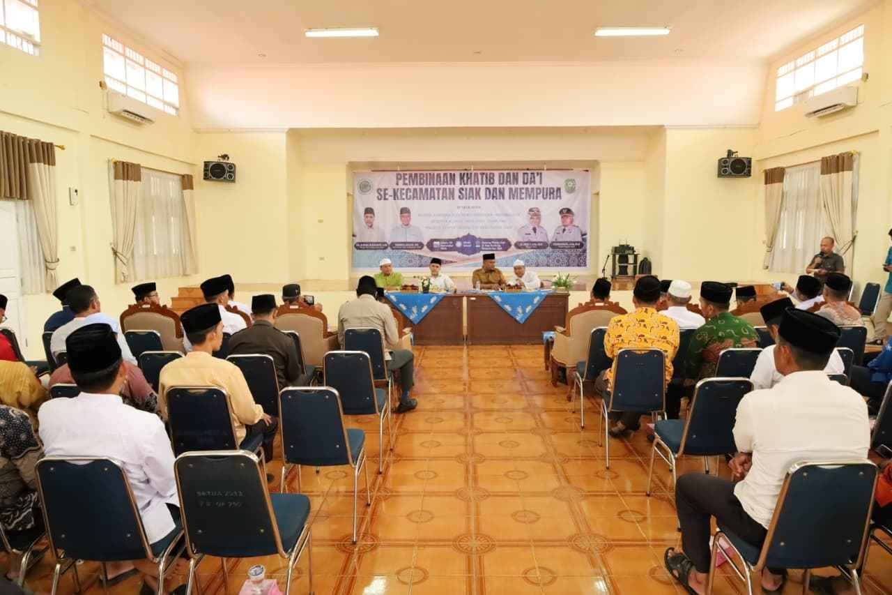 Wabup Siak: Khatib dan Da,i Harus Jadi Teladan dan Penggerak Persatuan Umat