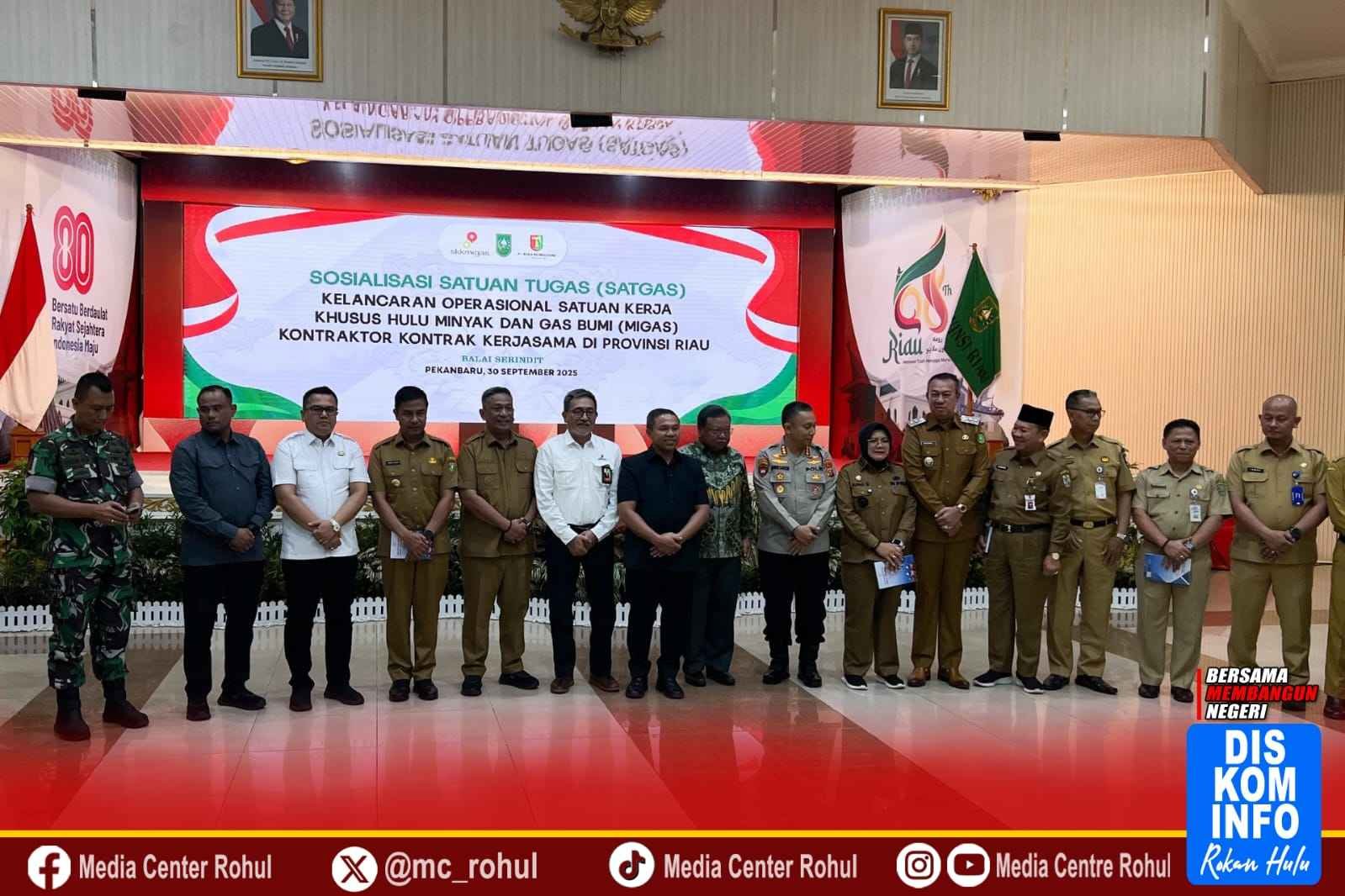 Bupati Rohul Anton Hadiri Sosialisasi Satgas Kelancaran Operasional Hulu Migas Riau