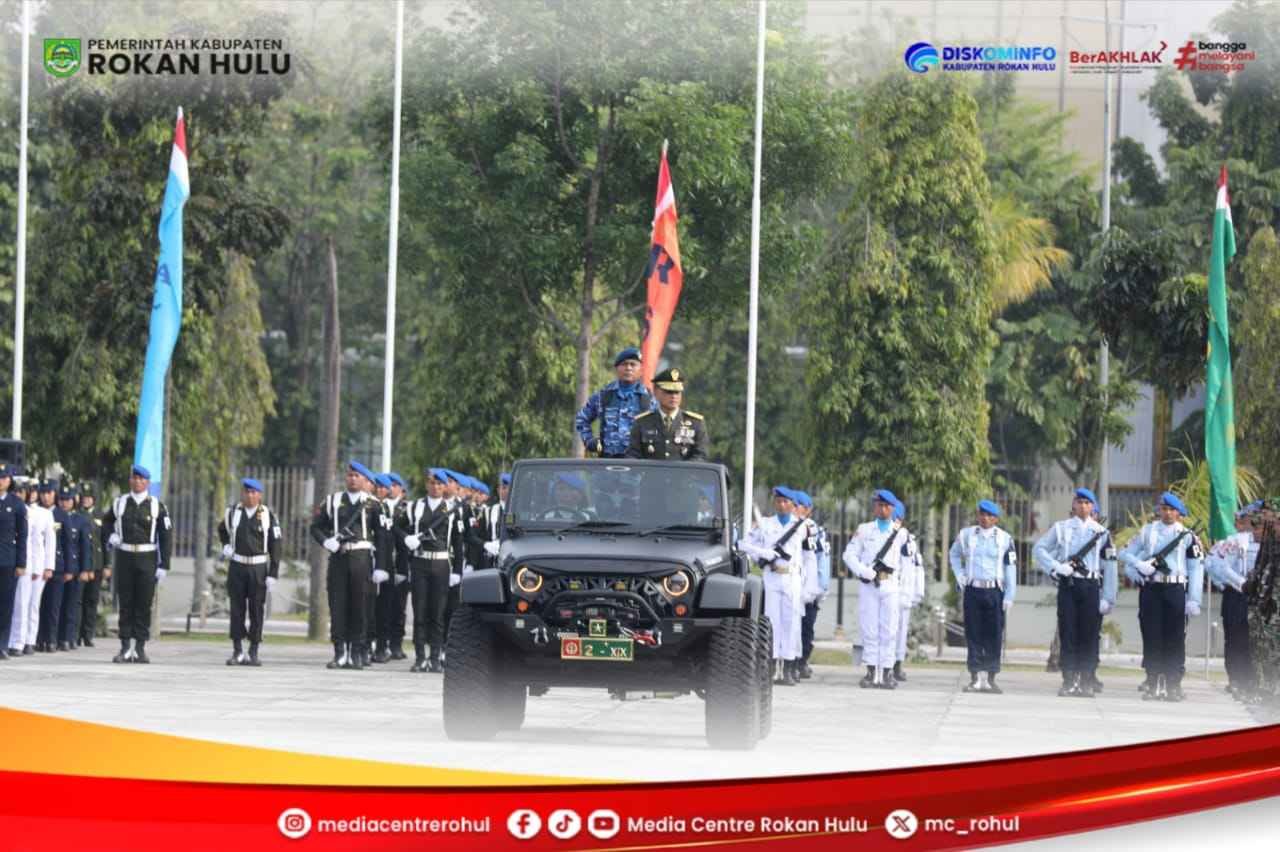 Bupati Rohul Hadiri Upacara HUT ke-80 TNI di Pekanbaru: TNI Tetap di Hati Rakyat