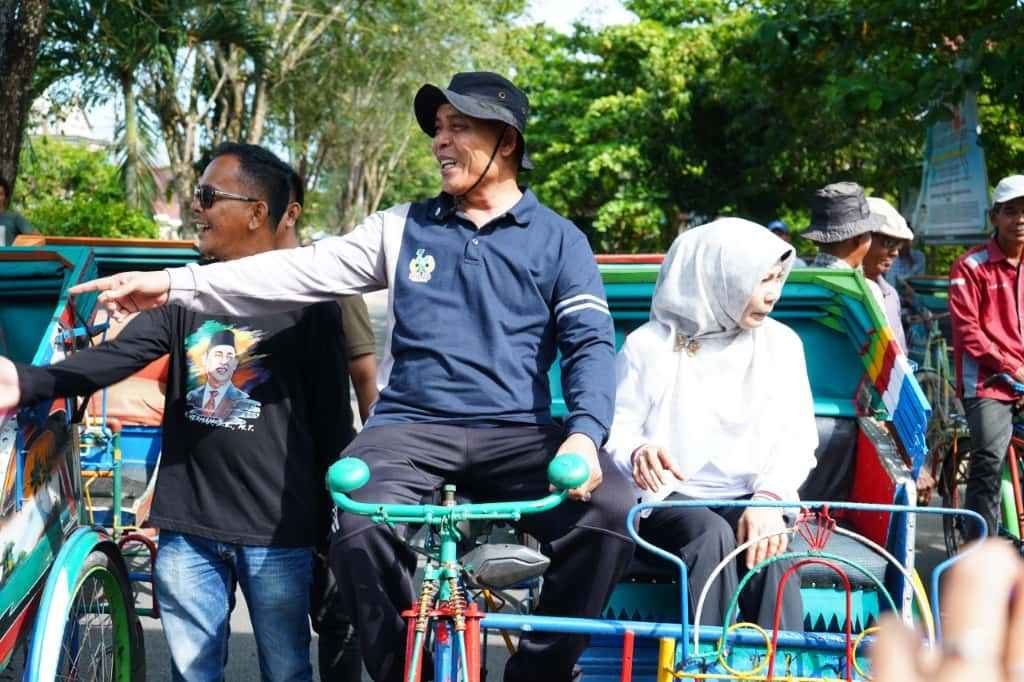 Lomba Balap Becak Perdana di Inhil, Peringati Hari Sumpah Pemuda 2025