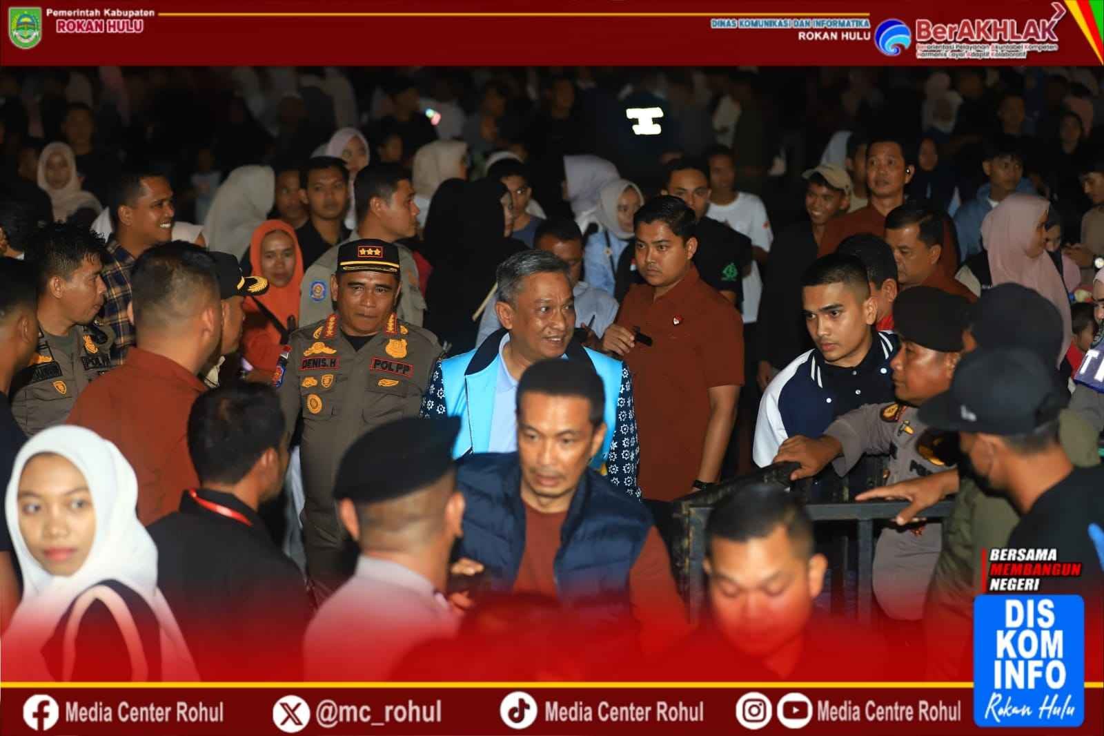 Pesta Rakyat HUT Rohul ke-26 Berakhir Sukses, Bupati Anton Apresiasi Seluruh Panitia dan Petugas Lapangan
