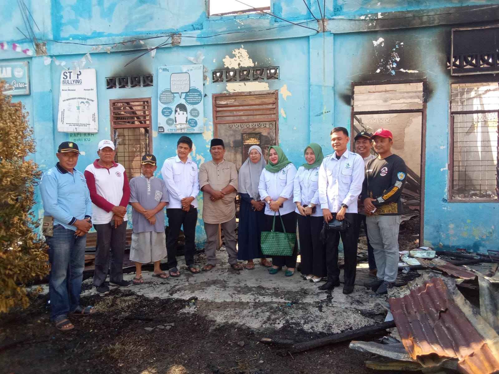 Kebakaran Sekolah Panti Asuhan YLBMI Desa Pandau Jaya Kabupaten Kampar Hanguskan 6 Ruang Kelas