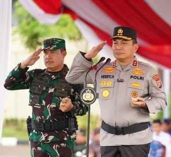 Apel Siaga Bencana Di Pimpinan Langsung Kapolda Riau, Pastikan Kesiapan Personel Dan Sarpras