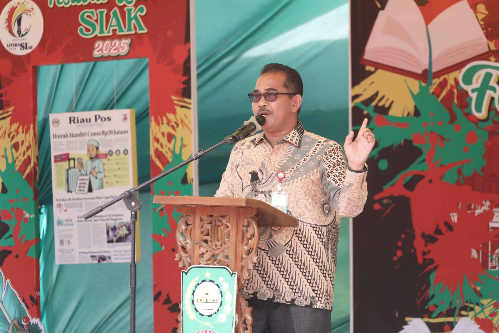 Tumbukan Minat Baca Masyarakat Dinas Perpustakaan dan Arsip Taja Festival Literasi