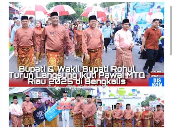 Rohul Tampil Memukau di Pawai Ta,aruf MTQ ke-43 Riau