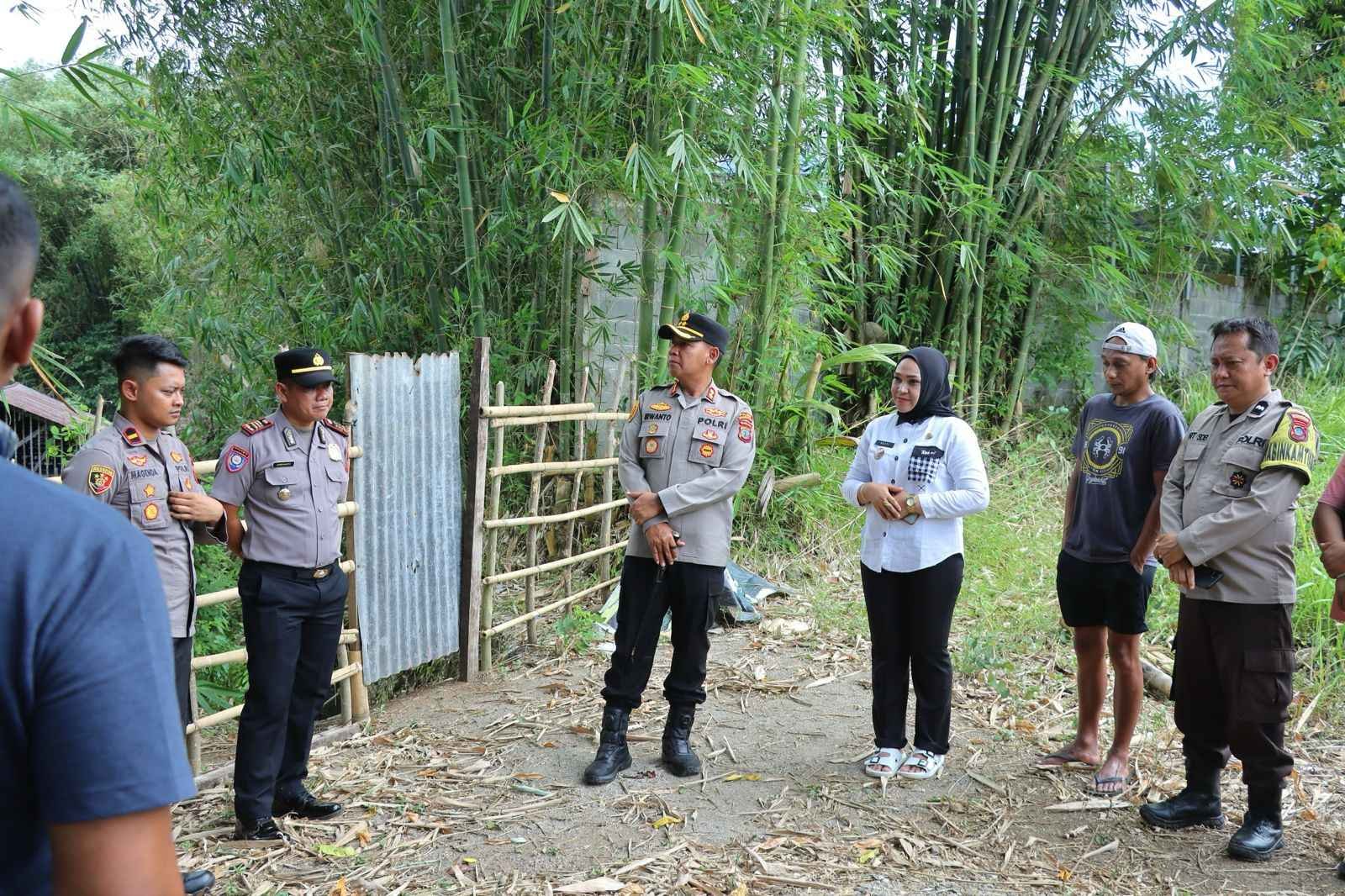 Kapolres Kotamobagu Tinjau Sungai Batu Bogani Biga, Siapkan Langkah Cepat Bangun Jembatan Gantung