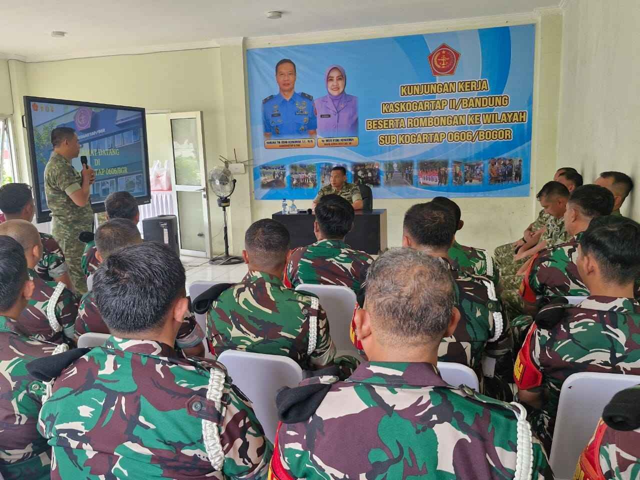 ‎KEPALA STAF KOMANDO GARNISUN TETAP II/BANDUNG MARSMA TNI VISNU HERMAWAN, S.E., M.M MELAKSANAKAN KUNKER KE SUB KOGARTAP BOGOR*