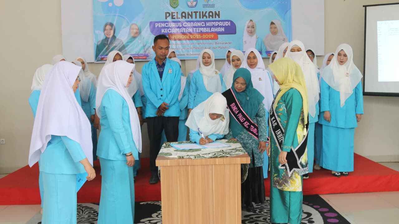 ‎Bunda PAUD Inhil Hadiri Pelantikan Pengurus HIMPAUDI Kecamatan Tembilahan Periode 2025–2029