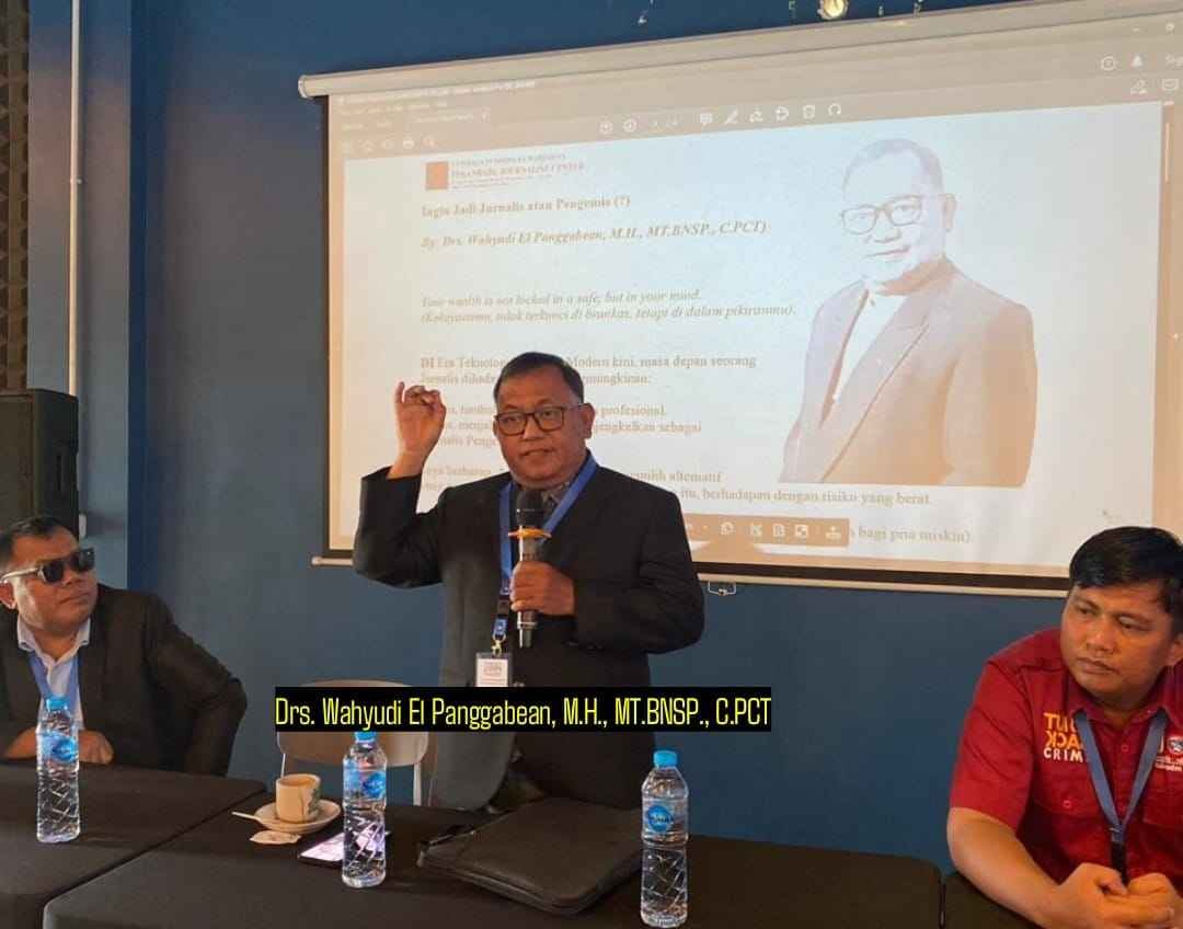 Wahyudi El Panggabean menyebut Sebagian Besar Wartawan Indonesia tidak Paham Kode Etik Jurnalistik