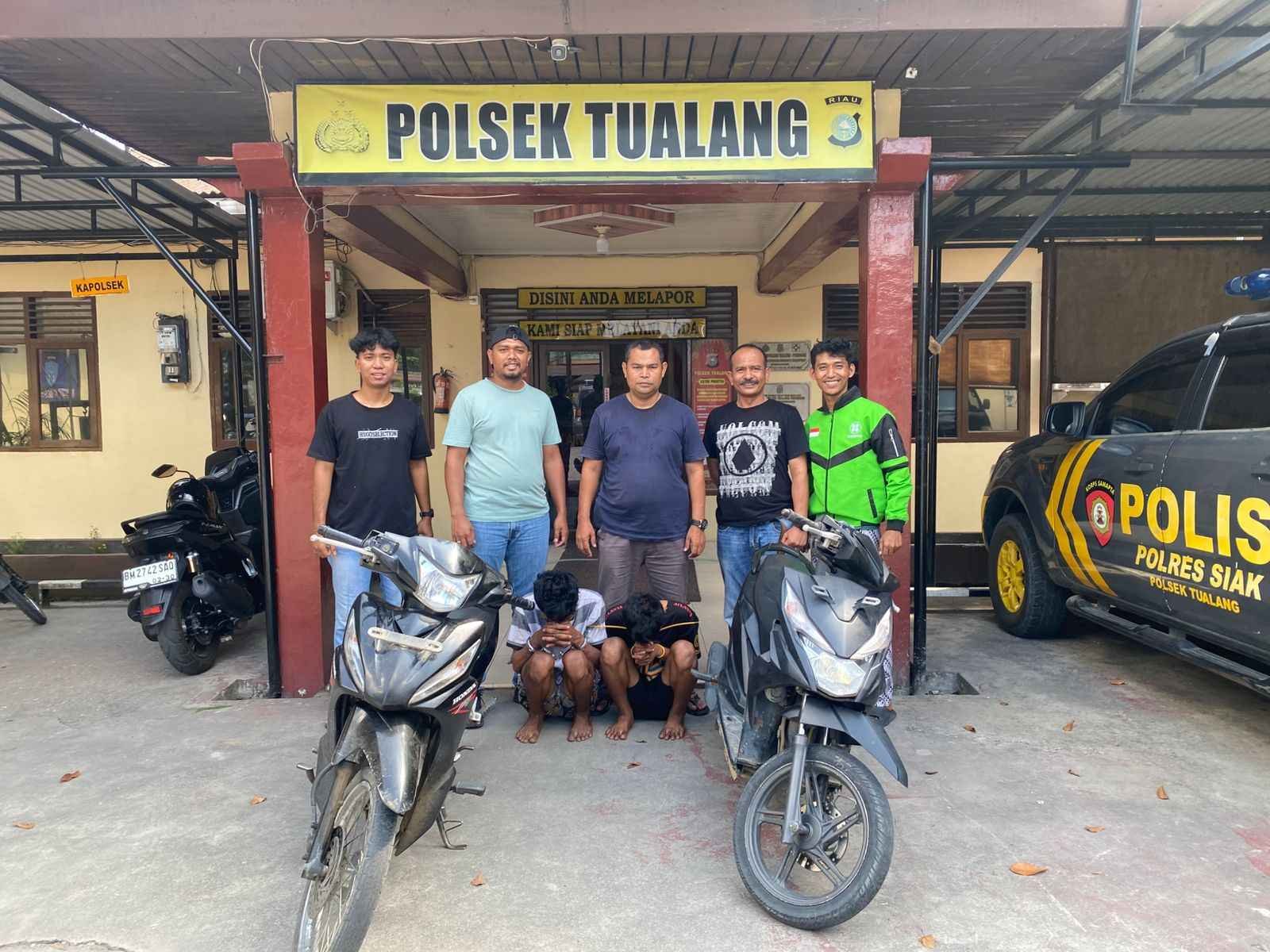 ‎ Pelaku Curanmor di Masjid Nurul Hidayah Diamankan Tim Opsnal Polsek Tualang