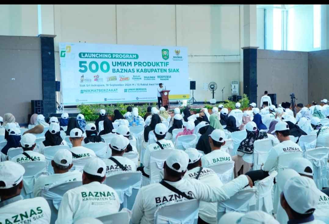 Dukung Pertumbuhan Ekonomi, BAZNAS Siak luncurkan 500 UMKM