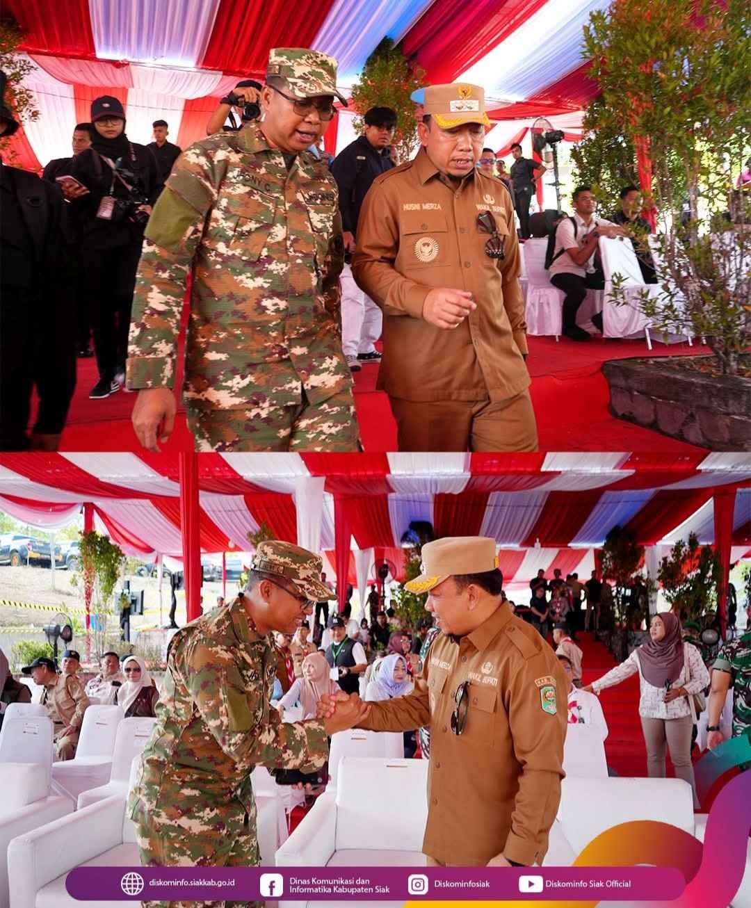 WAKIL BUPATI SIAK HUSNI MERZA, APRESIASI UTUSAN PESERTA PRAMUKA KWARTIR CABANG 9 PRAMUKA KABUPATEN SIAK.