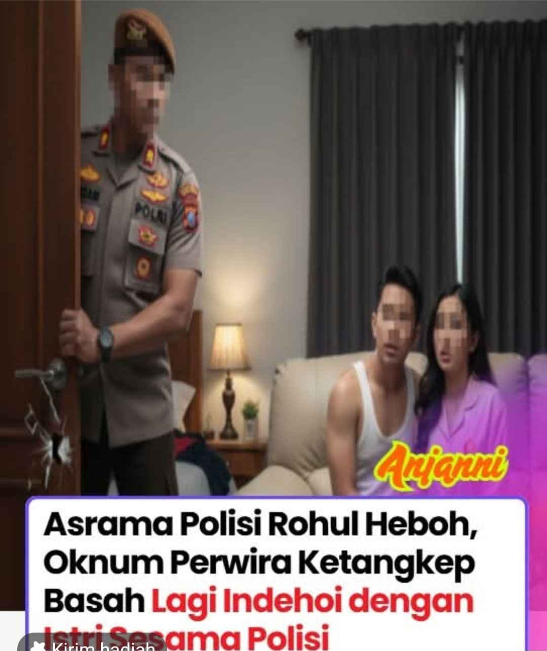 Oknum Perwira Polisi yang bertugas di Polres rokan Hulu, diduga  Selingkuh Dengan Istri rekan Polisi