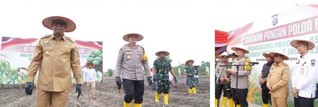 Polda Riau Launching program ketanan pangan Nasional untuk Indonesia Emas 